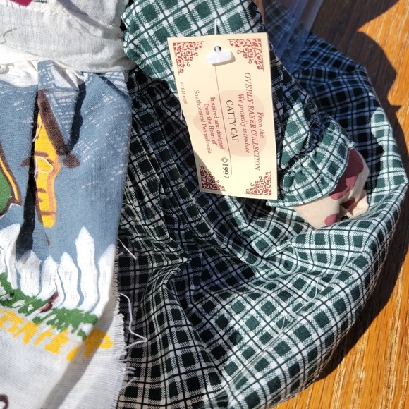 Overly Raker Collection Sweet Taffy Cloth Kitty Cat Welcome Birdies 1997 NWT - Picture 3 of 8